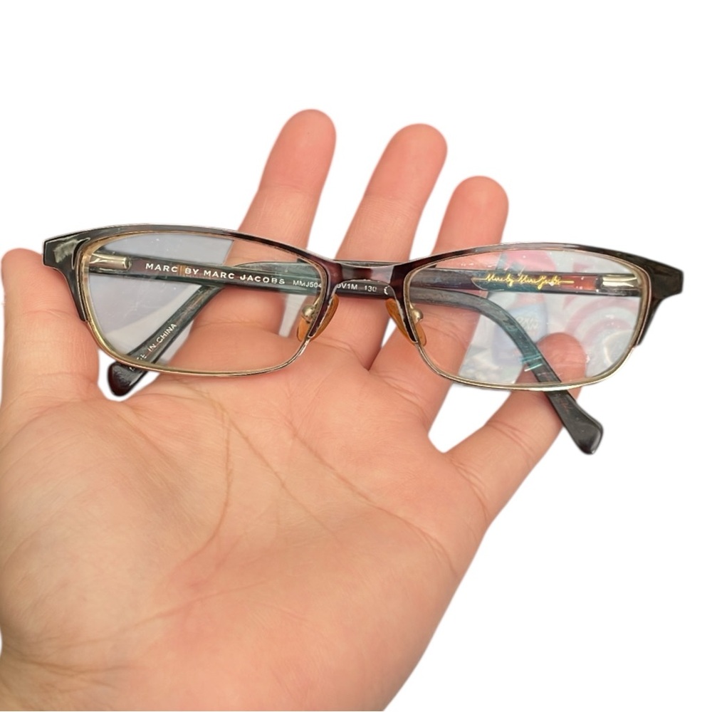 Marc by Marc Jacobs Black and Gold Eyeglasses